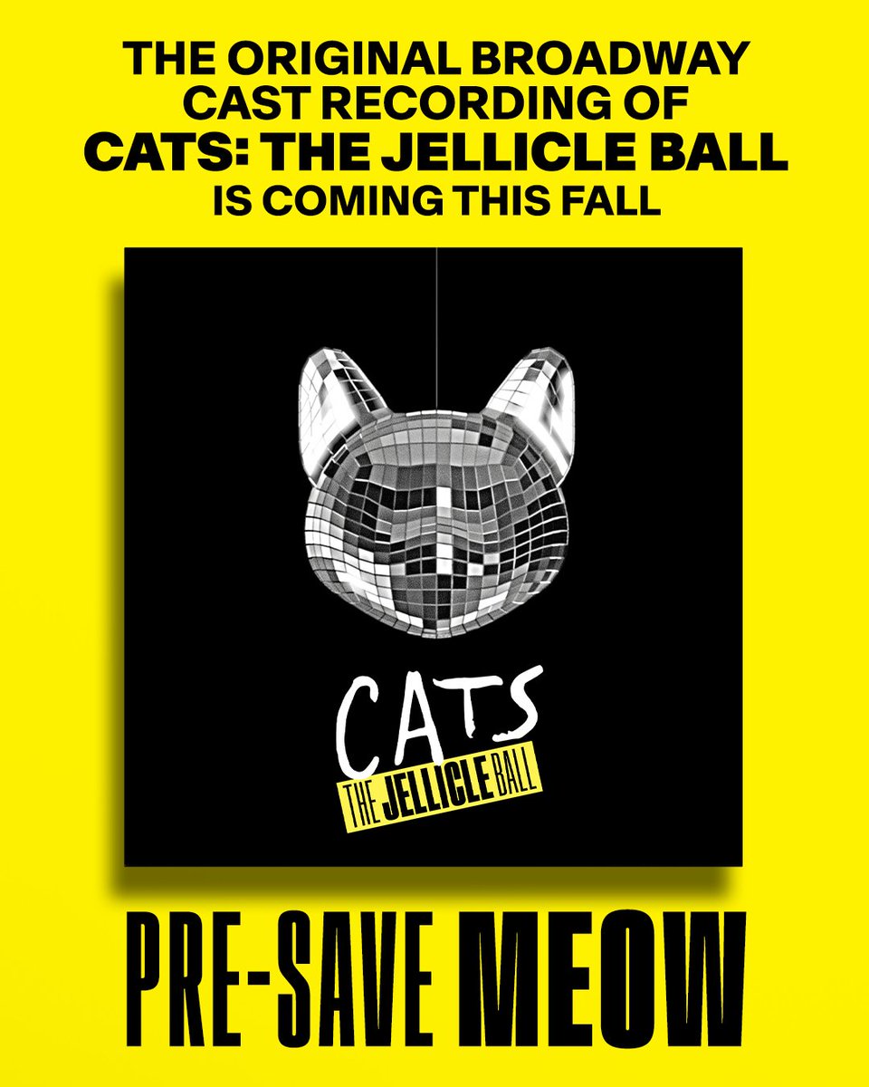 jellicleballnyc's tweet photo. You ain't ready for these vocals, honey!!! Pre-save our cast album on Apple Music, Amazon, and Spotify starting TODAY! https://t.co/Z9qwksFTyo https://t.co/6OtgsVaUIB