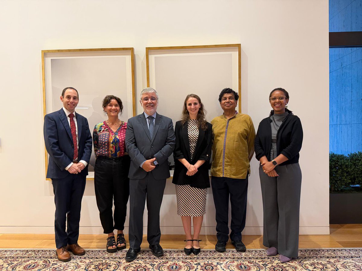BahaiBIC's tweet photo. We extend our sincere gratitude to Vice Rector Juan Carlos Sainz-Borgo of the University for Peace (UPEACE), Ramu Damodaran, UPEACE’s Permanent Observer to the UN, and Melissa Wild, Founding Executive Director of UPeace NY, Inc. for taking the time to visit the Bahá'í International Community. Our conversation on the complexity of peace efforts, the needs of humanity today, and the future of the United Nations were inspiring and thought provoking. We particularly appreciated the Vice Rector’s reflections on the impact the oneness of humanity would have on global affairs.