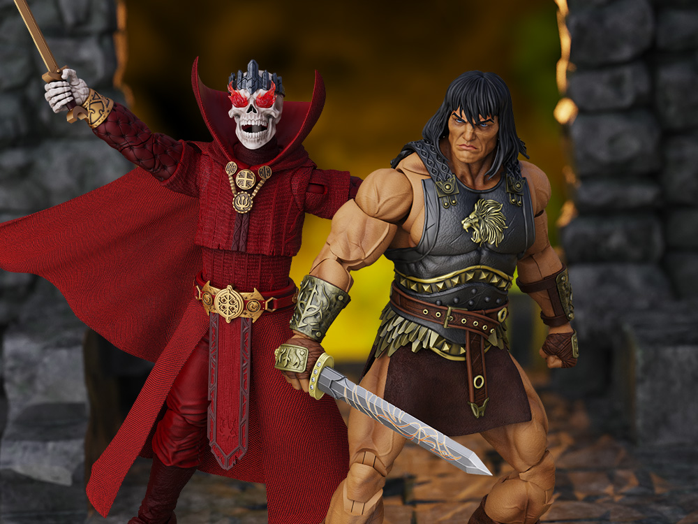 BigBadToyStore's tweet photo. King Conan faces Thulsa Doom!

The Ruler of Aquilonia &amp; undead sorcerer join Epic H.A.C.K.S. in 1/12 scale with alternate parts, weapons &amp; more.

Pre-order: https://t.co/lRHYHp35ek
@BossFightStudio 

#ConanTheBarbarian #EpicHACKS #ActionFigures #BigBadToyStore #PreOrder https://t.co/TSz3ZcBqez