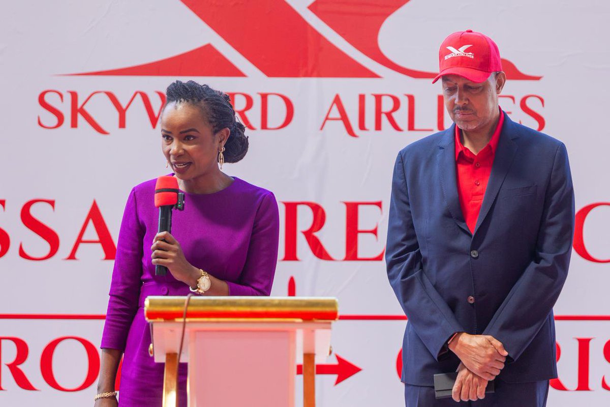 KahongeMaureen's tweet photo. Congratulations to Skyward Airlines @SkywardAirline for the Nairobi - Garissa route launch. It was a pleasure to be part of the ceremony this week.
#connectivity
#tembeakenya
#AFRAA
#BetterSkiesForAfrica https://t.co/g238SXCYiw