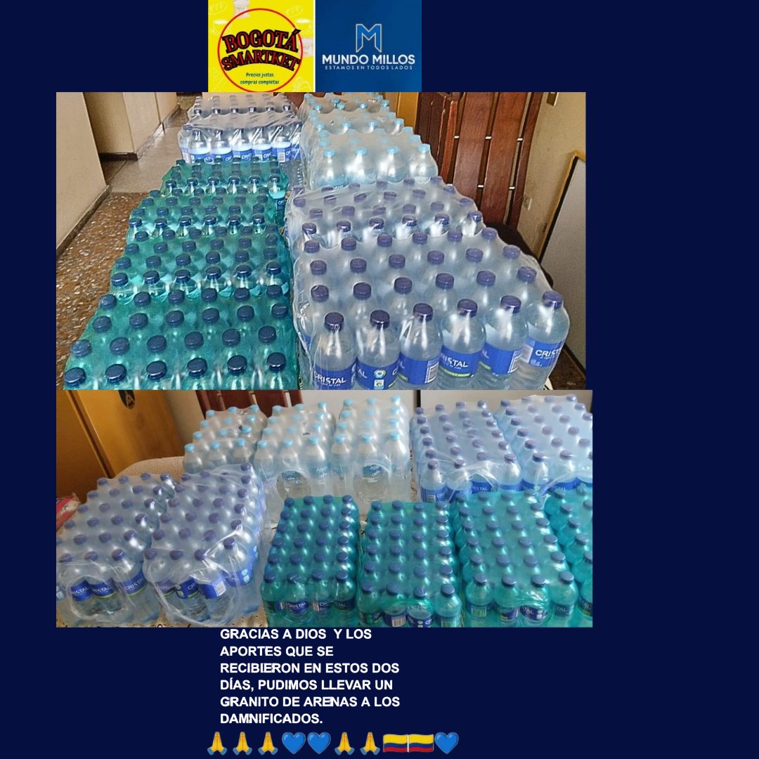 bogotasmartket's tweet photo. Gracias por Apoyarnos a @mundomillos y a nosotros @bogotasmartket con nuestra causa y han comprado alimentos no perecederos https://t.co/GQFZPqMb9s