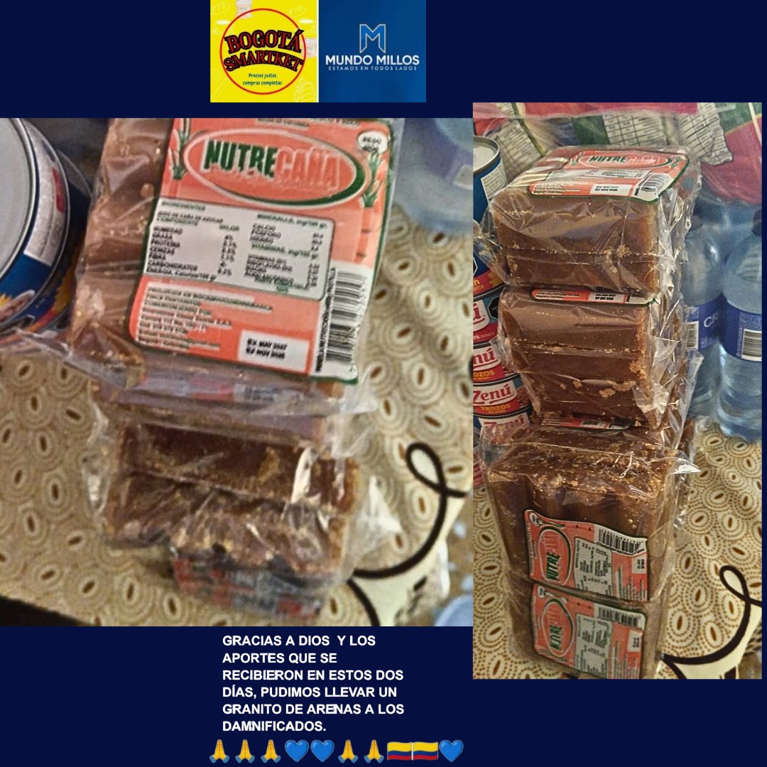 bogotasmartket's tweet photo. Gracias por Apoyarnos a @mundomillos y a nosotros @bogotasmartket con nuestra causa y han comprado alimentos no perecederos https://t.co/GQFZPqMb9s