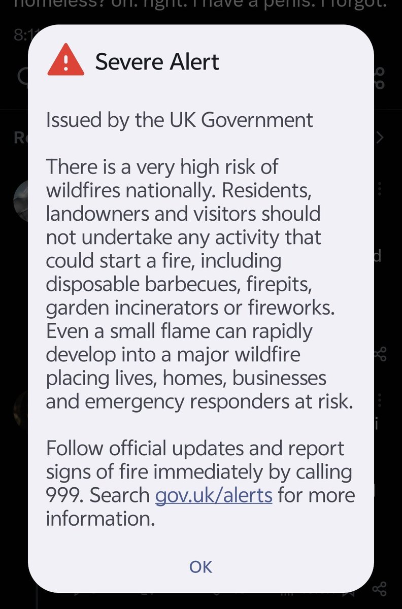 CDIGODDESS's tweet photo. living in the uk be like *nuclear alert noise* "please don't have a barbeque 🥺" https://t.co/LPYQKAOq5b