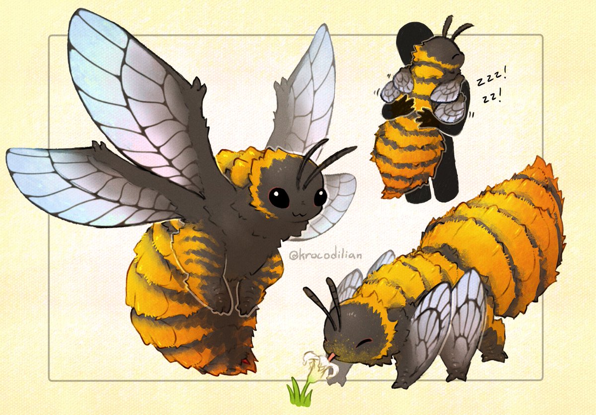 krocodilian's tweet photo. Bee Dragon 🐝🐉 #smaugust https://t.co/UxeNgcA1K3