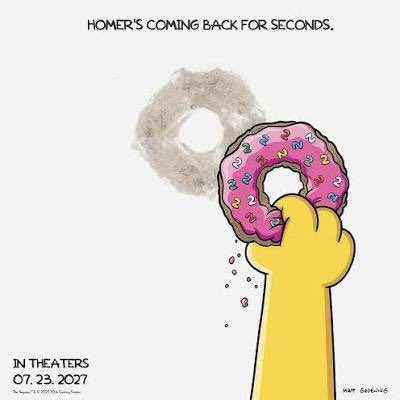 Kulturlesite_'s tweet photo. 🚨🎬 ALERTE 

Le LOGO du film « LES SIMPSONS 2  » a été DÉVOILÉ !! 

🗓️ 1 SEPTEMBRE 2027 https://t.co/GCKqHq3iUw
