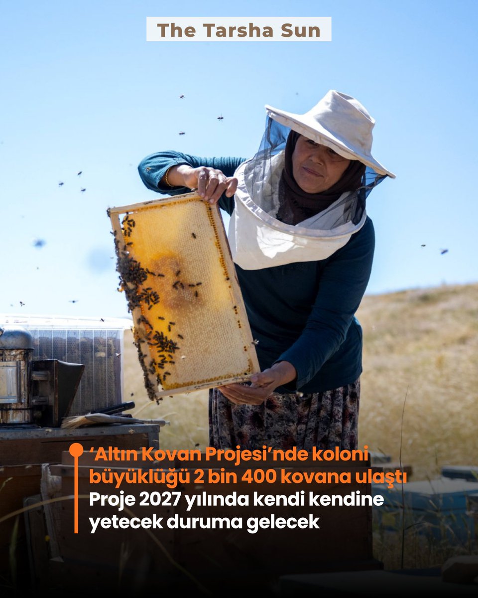thetarshasun's tweet photo. ‘Altın Kovan Projesi’nde koloni büyüklüğü 2 bin 400 kovana ulaştı

Ayrıntılar: https://t.co/xt1houlMIl

@VahapSecer 
@mersin_bld https://t.co/s4GbsvWpbQ