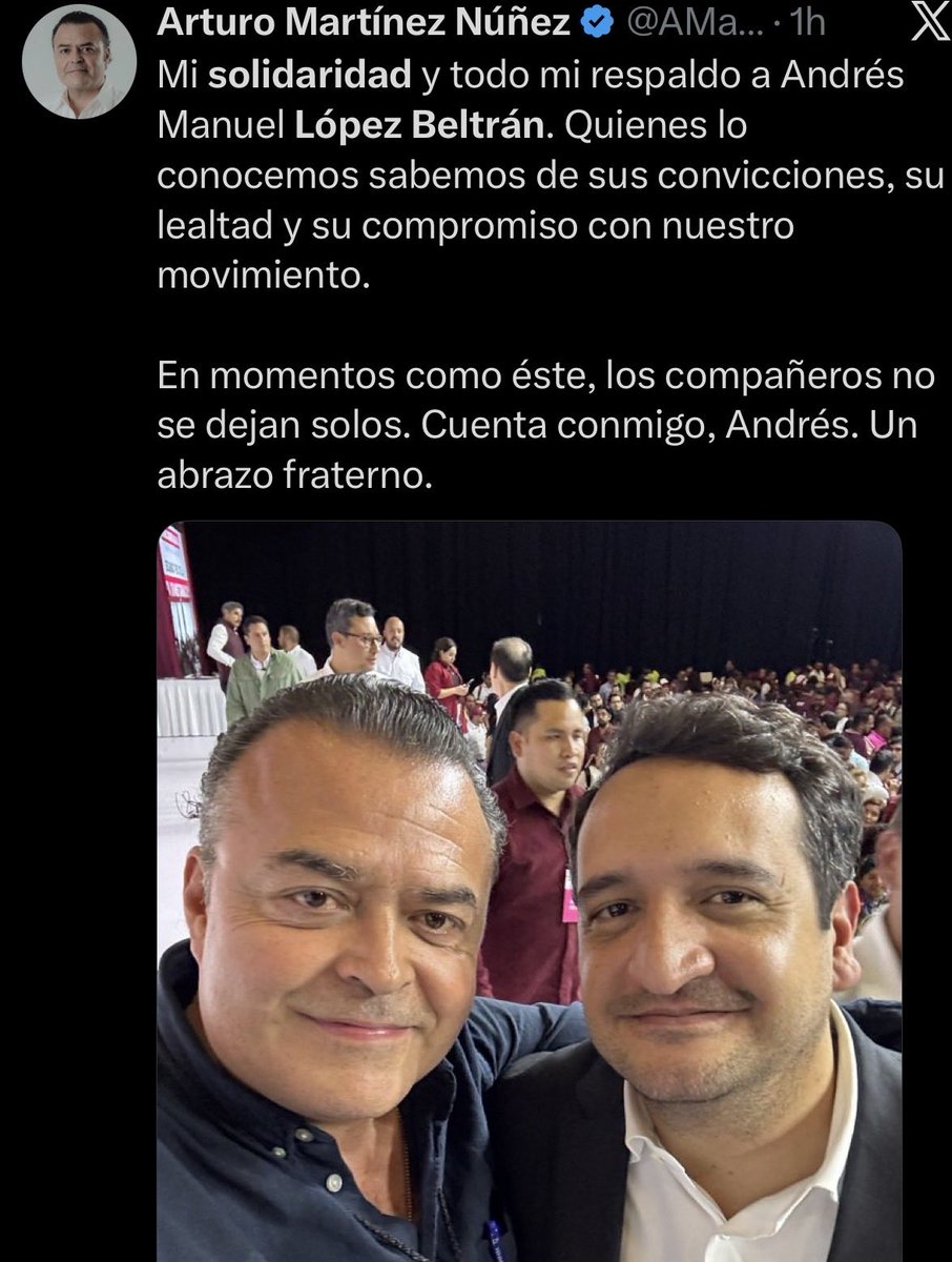 luis_gj's tweet photo. Ojalá todas estas muestras de “solidaridad” que hemos visto de los narcopolíticos del régimen hacia el junior nepobaby @amlopezbeltran las hubiéramos visto con las madres buscadoras, familiares de periodistas asesinados o enfermos sin medicinas. https://t.co/UGUpaL9lyO