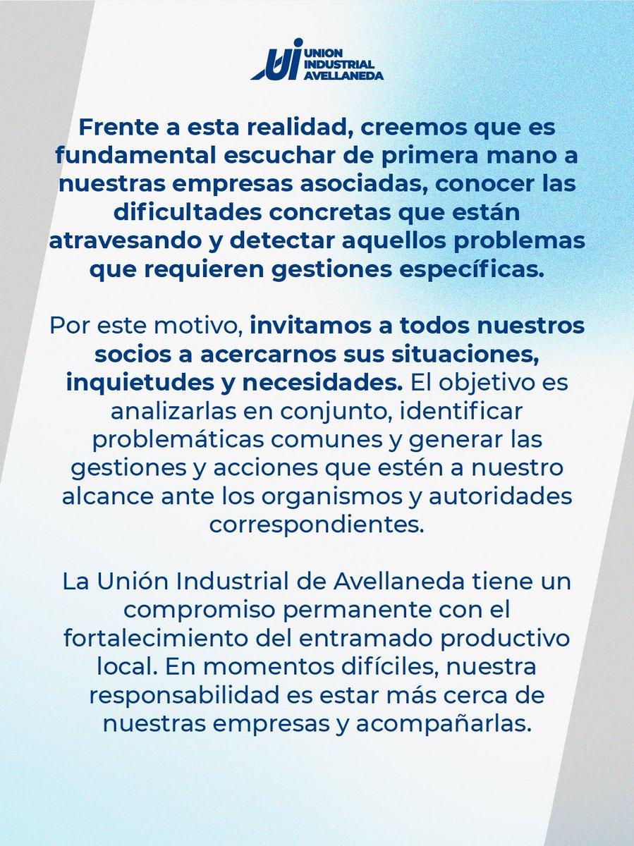 Uiavellaneda's tweet photo. Comunicado institucional. https://t.co/HDLF6uHvCH