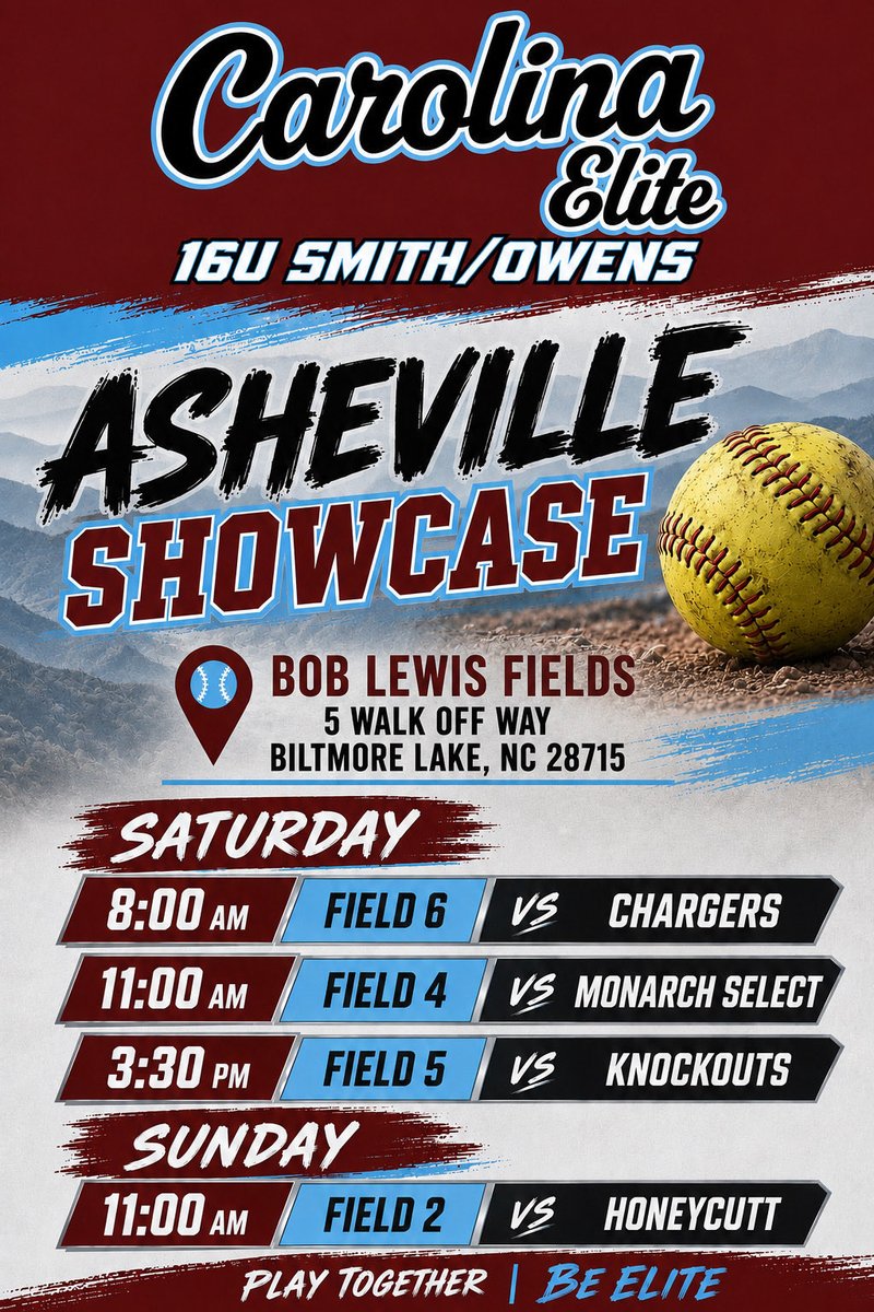 cali_lennes's tweet photo. Heading to Asheville this weekend. Also helping our sister team. Come watch! #Uncommitted #NCAARecruit #SoftballPitcher https://t.co/KxotH0O4k7