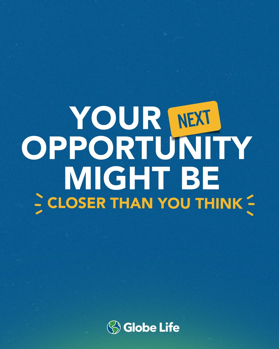 MorganGlobeLife's tweet photo. If you're looking for a career that offers flexibility, growth, meaningful work, and the chance to make a real impact, your next opportunity could be closer than you think.

Ready to explore what's possible? #NowHiring #CareerOpportunity #GlobeLife https://t.co/K5xbHxC3dW