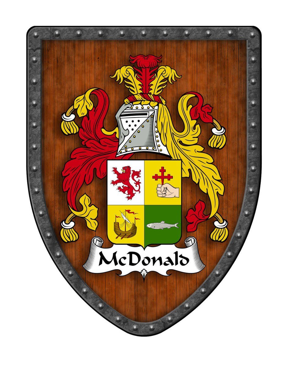 NinjaAlex420's tweet photo. McDonald family shield/crest symbols https://t.co/AQzoP6JuAT