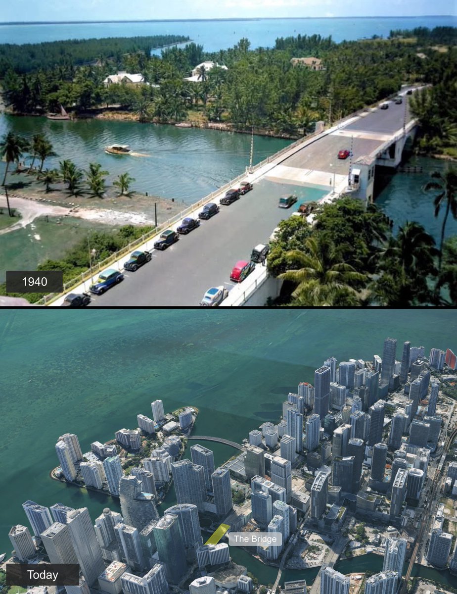 YIMBYLAND's tweet photo. Miami literally just built an entire new city in under 90 years. Turns out, you can just build things when local government makes it easy to do so. https://t.co/JDQAhu6ctB