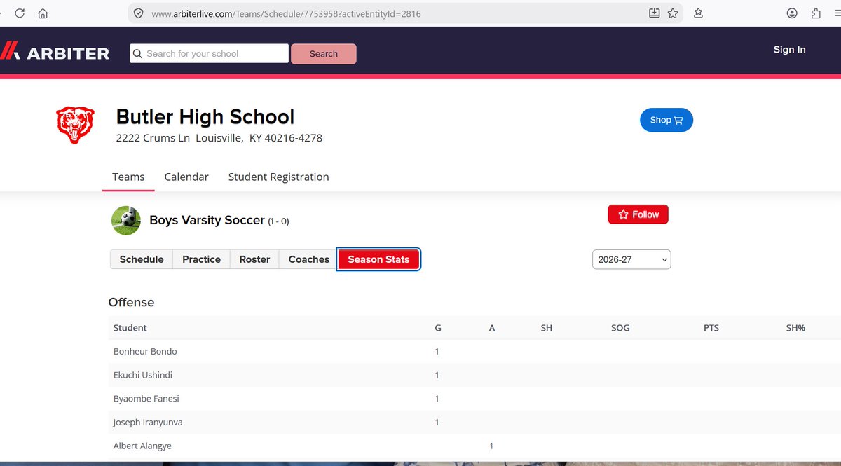 kyhighs's tweet photo. FWIW, there are now "Season Stats" tabs for those who have entered them on the new KHSAA Scoreboard. As was the case in previous years, it's up to individual schools to update these things. https://t.co/9VD8gk1p1L