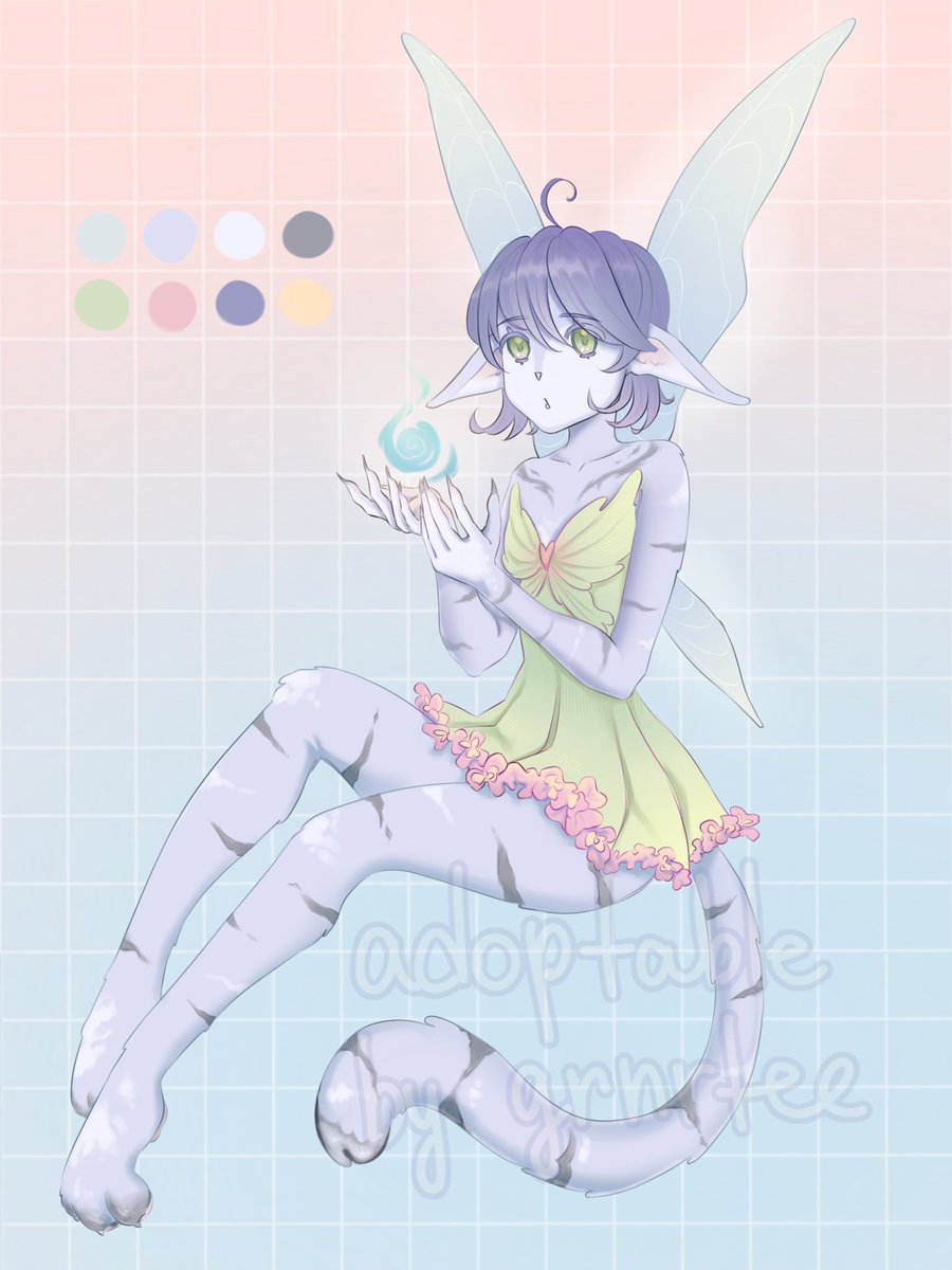 grnrtee's tweet photo. Pretty fairy <3
When I was a kid I loved fairies so much I wanted to be a fairy and have wings and be tiny tiny smol 👁️👄👁️ I was ANGRY when I thought about how our world is so boring we can’t even fly

All adopts r on ych :p

#adoptable #adopt #characterdesign #anthro #furry https://t.co/TJh50e3bOA