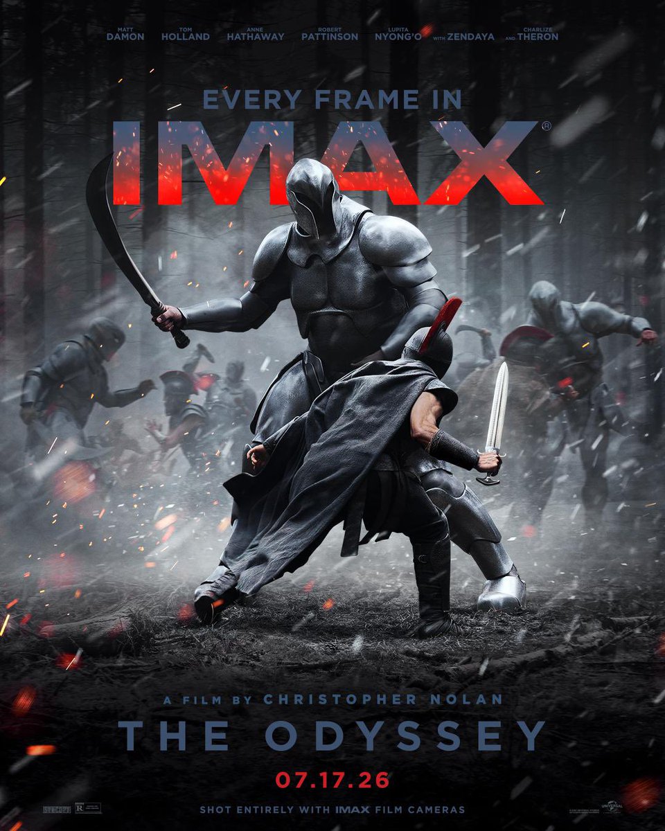 GlobalBoxOffice's tweet photo. THE ODYSSEY has crossed the $1.2 BILLION mark at the global box office.

It’s Christopher Nolan’s first film to hit that milestone and is debuting with $30M+ in China this weekend. https://t.co/jmgTIAGh4r