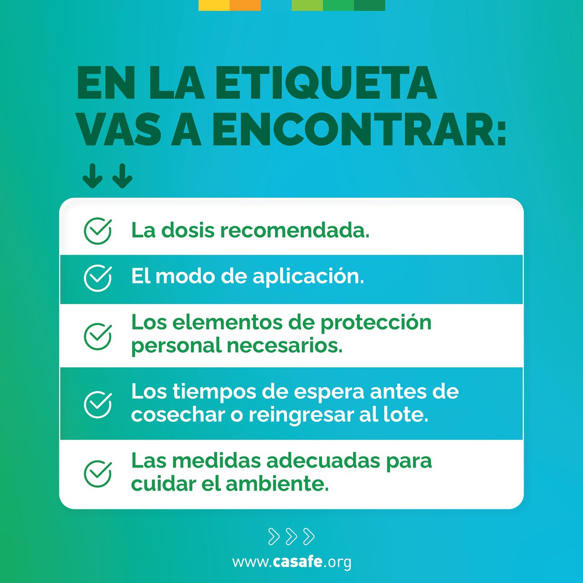 CasafeOk's tweet photo. La información más importante para una aplicación responsable ya viene con el producto: 👉 la etiqueta.

Así como el prospecto de un medicamento indica cómo tomarlo correctamente, la etiqueta de un fitosanitario reúne toda la información clave para su uso seguro: dosis, modo de aplicación, elementos de protección personal, tiempos de espera y medidas para minimizar riesgos ambientales. 🤗

Leerla y respetarla es una de las Buenas Prácticas Agrícolas (BPA) más importantes para una producción responsable. 🌱

#bpa #casafe #fitosanitarios #sustentabilidad #produccion #agro #campo #produccionsustentable #produccionresponsable