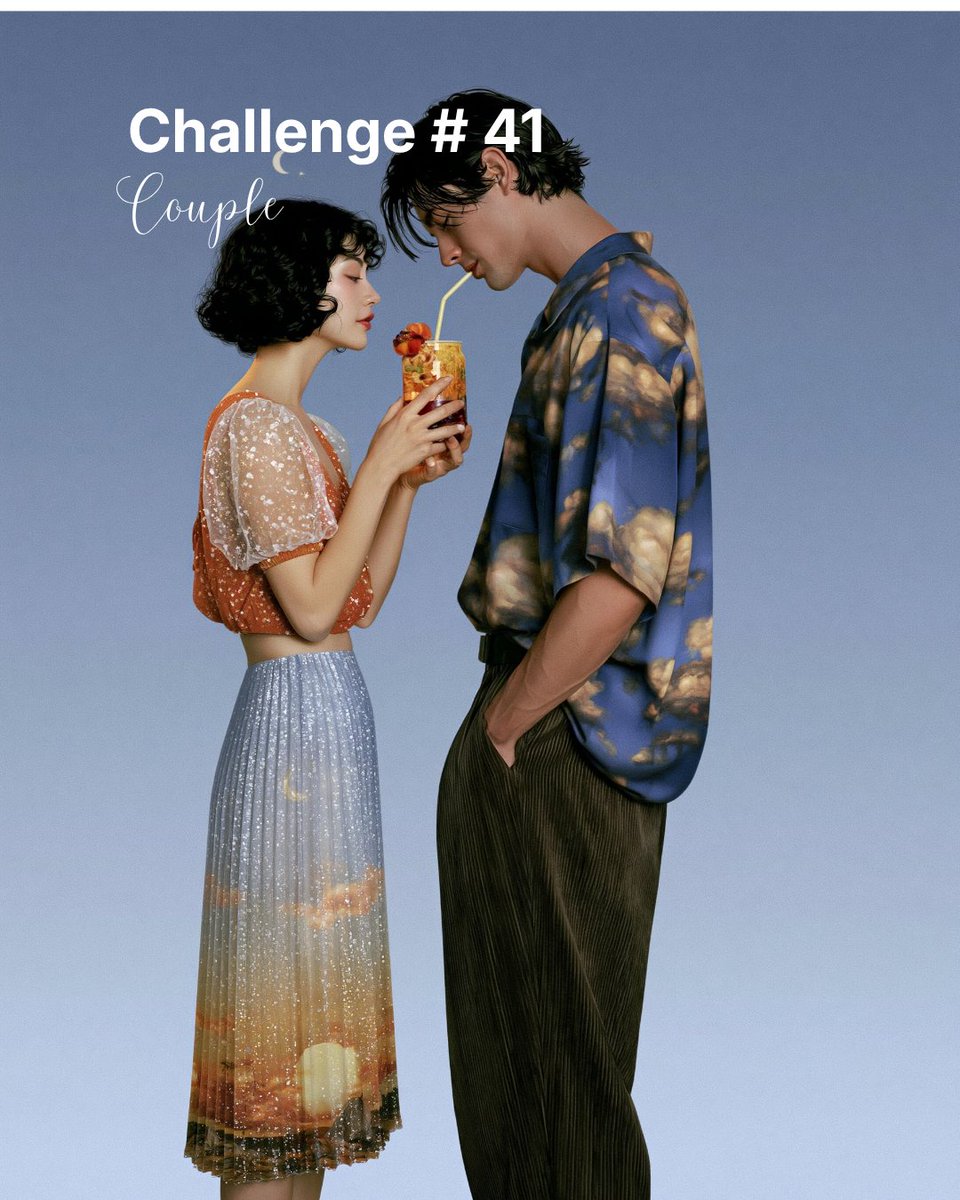 azed_ai's tweet photo. Creative Challenge #41: Couple

Create your best artwork inspired by couples and share it in the comments

Whether you imagine a romantic pair, an adventurous duo, a fantasy couple, an unexpected connection, or your own original interpretation, let your creativity bring their story to life

I can't wait to see what you create