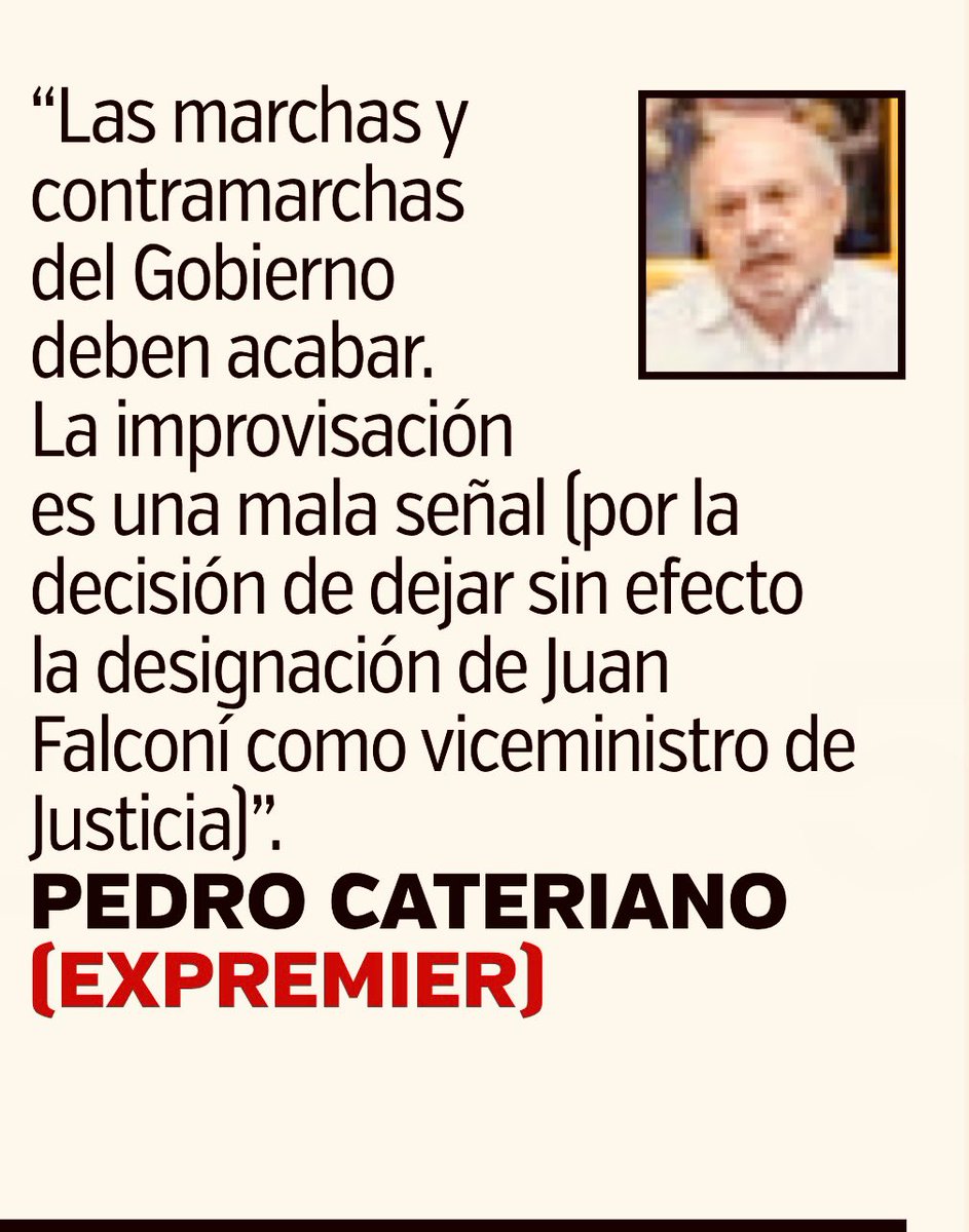 PCaterianoB's tweet photo. Hoy en el diario @tromepe , sobre la decisión de dejar sin efecto la designación del viceministro de Justicia, como miembro del consejo directivo de la Procuraduría General del Estado. https://t.co/CtSpILyEyz