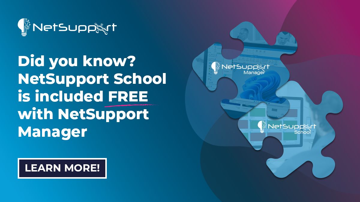 NetSupport_Corp's tweet photo. Did you know? If you use NetSupport Manager, you already have NetSupport School included for free in your installer!

Upgrade your onboarding, training and workshops with powerful, built-in features. Learn more and explore the features: https://t.co/IGUBiXDXI8

#StaffTraining https://t.co/RceWtzcZBm