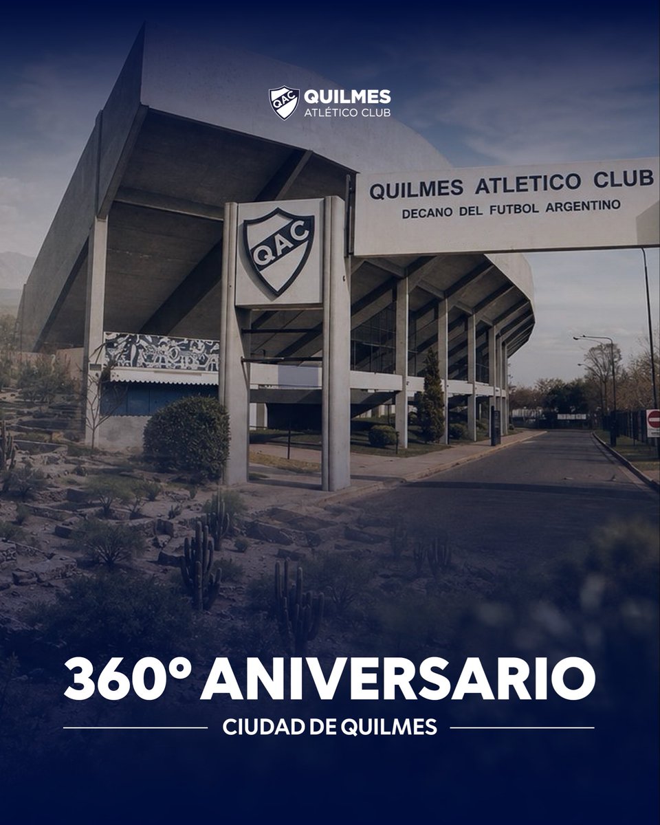 qacoficial's tweet photo. 𝟑𝟔𝟎 𝐚𝐧̃𝐨𝐬 𝐝𝐞 𝐡𝐢𝐬𝐭𝐨𝐫𝐢𝐚. 𝐔𝐧𝐚 𝐦𝐢𝐬𝐦𝐚 𝐢𝐝𝐞𝐧𝐭𝐢𝐝𝐚𝐝.

Desde las raíces de los pueblos Quilmes, desde la historia y la resistencia que nos dieron origen, hasta nuestros colores y nuestra pasión.

Hoy celebramos 360 años de una identidad que atraviesa generaciones y que también vive en cada rincón de nuestro Quilmes Atlético Club.

Porque Quilmes no es solamente un nombre. Es historia, es pertenencia y es pasión.

💙🤍 Feliz Día de Quilmes.