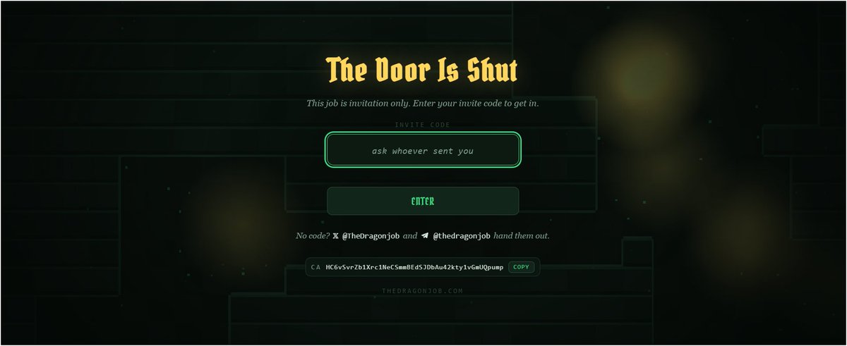 TheDragonjob's tweet photo. ca updated on website on website https://t.co/bYqSajaWmF HC6vSvrZb1Xrc1NeCSmmBEdSJDbAu42kty1vGmUQpump https://t.co/dH5ihCmdqx