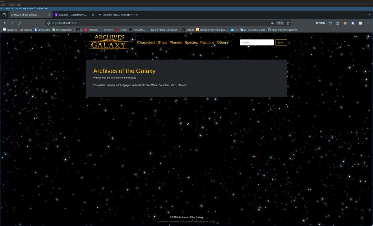 nowah66's tweet photo. Aidez moi je sais pas quoi mettre sur la page principale de mon site🥹

Des suggestions ? (ça sera un site style wookiepedia, où j'écrirais moi-même mes propres articles sur l'univers SW) https://t.co/efnNOM1wym