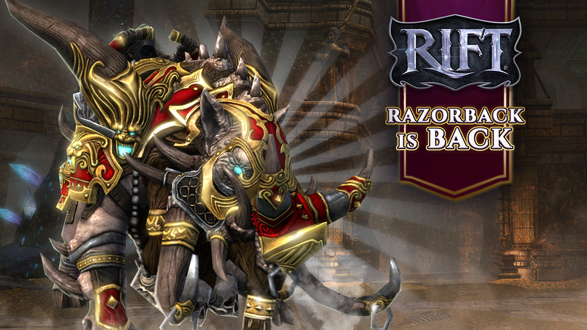 Riftgame's tweet photo. Hello, Ascended!
Razorbacks are here to bring back some lovely treats! 🐷

Click the link below to learn more!
🔗https://t.co/OM0v898uzx

#RIFTGame #Gaming #MMORPG https://t.co/rpnhW3TEtX