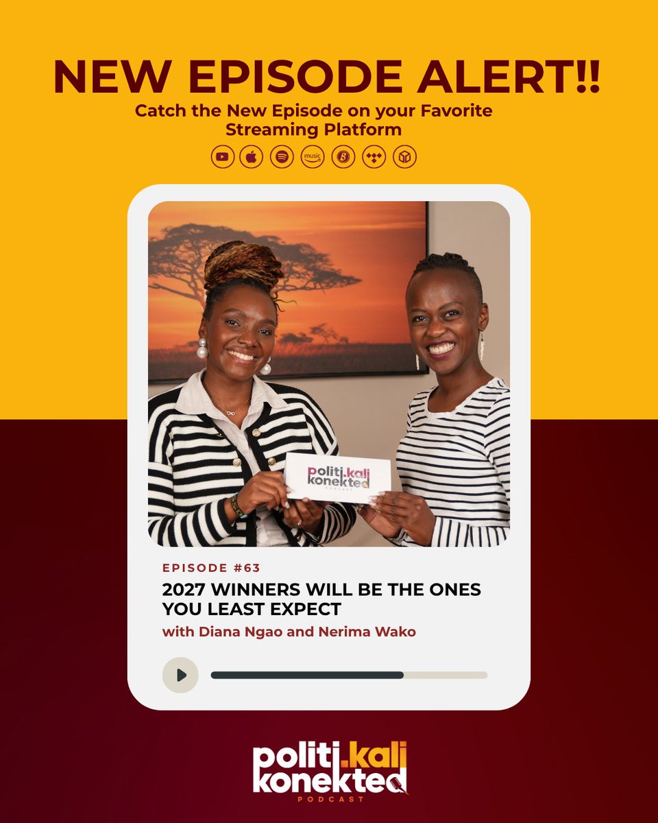 PolitikaliKenya's tweet photo. Set your reminders! The new episode of PolitiKali Konekted drops tonight at 7 PM, you don't want to miss this! https://t.co/mW3eUfXkFr