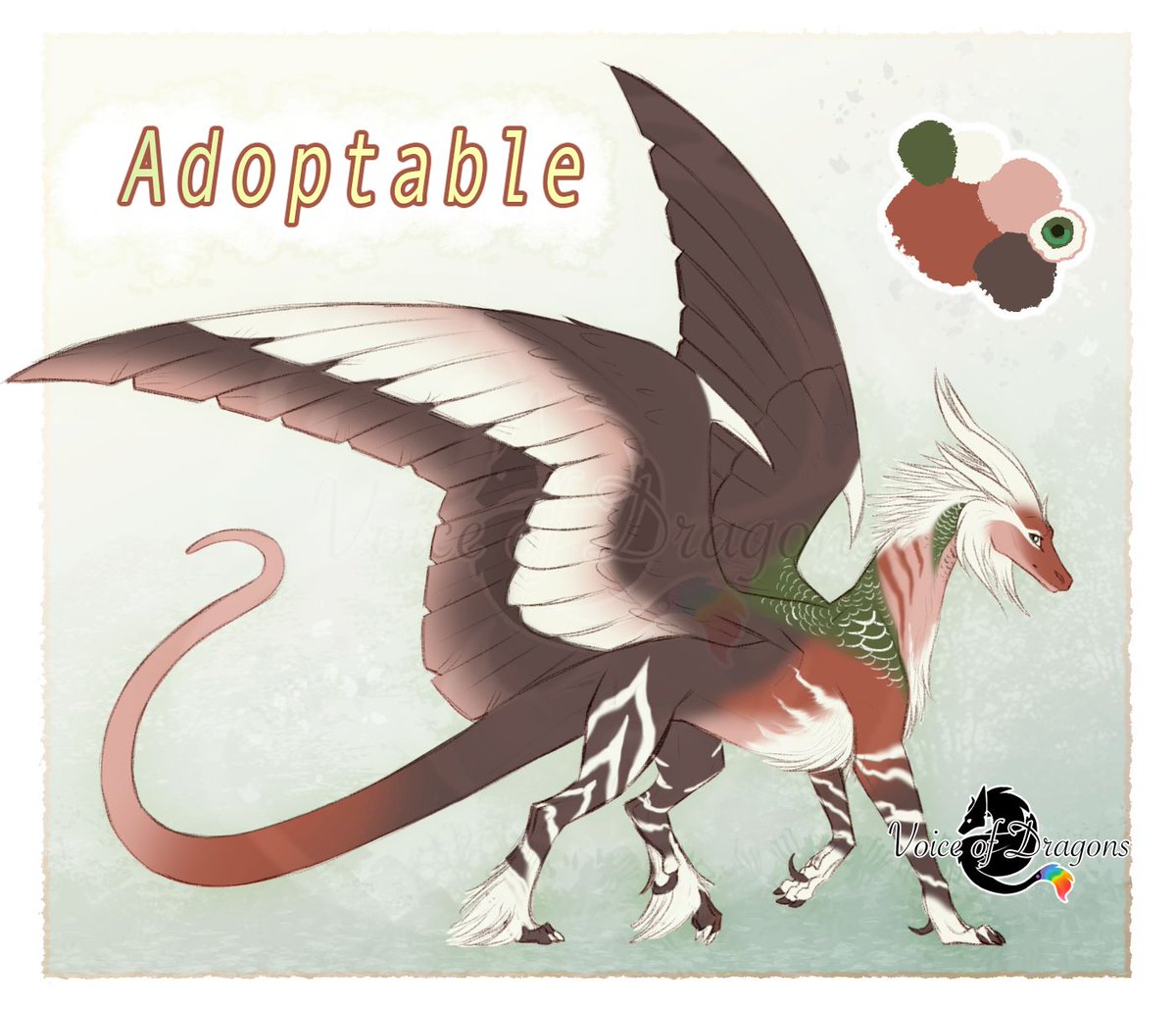 VoiceOf_Dragons's tweet photo. Love designing dragons so much thought I'd take a swing at making adopts!
🪺 $70 USD, flat-price
Unwatermarked version available upon purchase, DMs open!
#adoptable #dragonadopt https://t.co/mvrgcfgugn