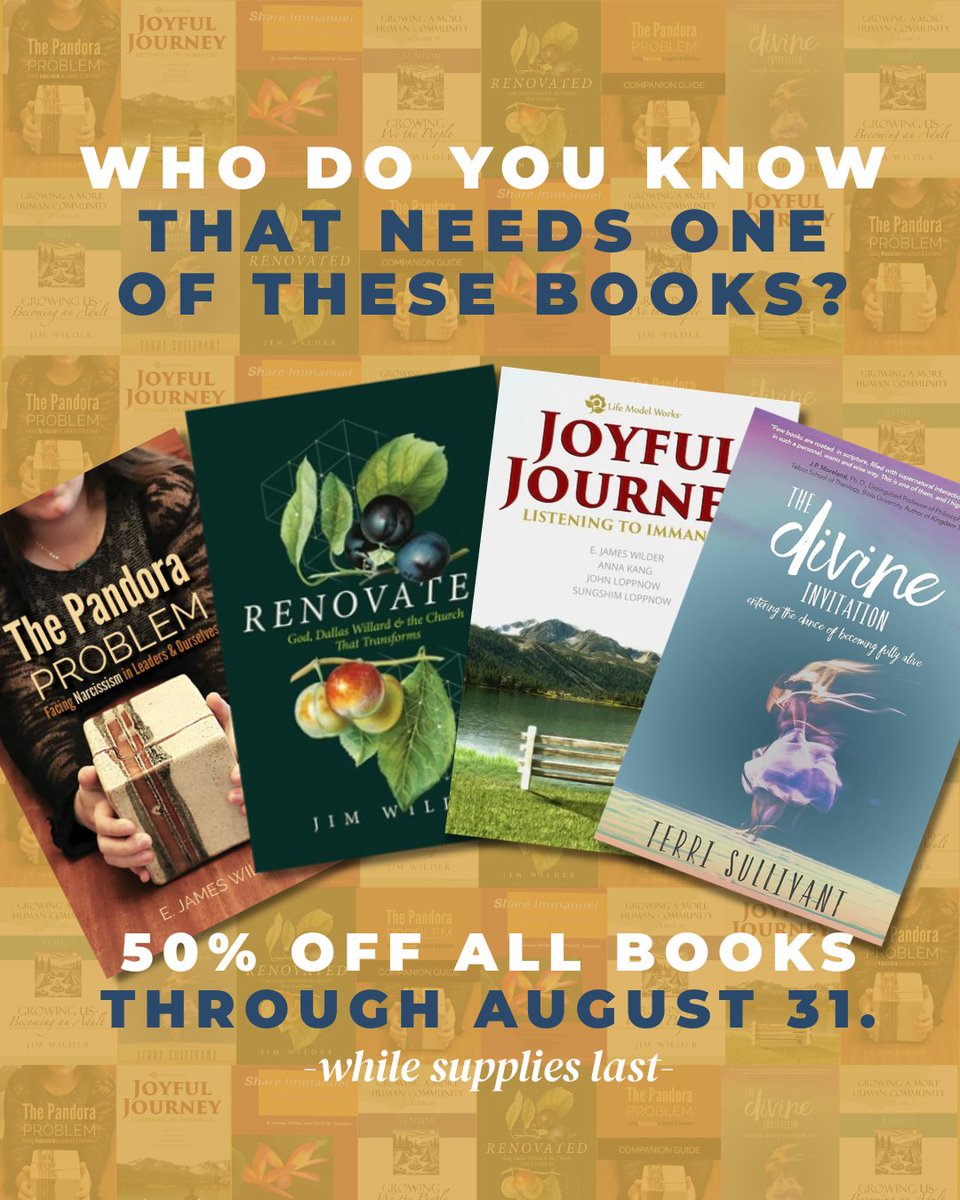 LifeModelWorks's tweet photo. Who do you know that needs one of these?
Every book is 50% off right now, with a free gift included.
Shop the sale at https://t.co/Tl0Zgcei2d while supplies last. https://t.co/jm8PS95Xsy