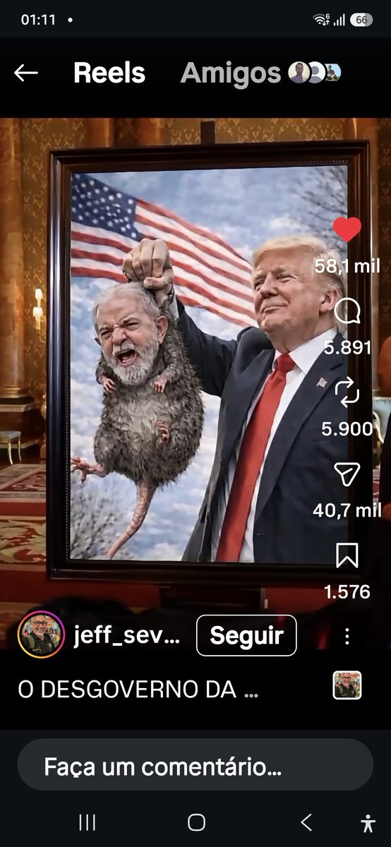 SilvioAzv's tweet photo. @EmbaixadaEUA @SecRubio Vocês precisam exterminar esse rato 🐀 que joga contra os EUA. https://t.co/HJrCxrSLWU