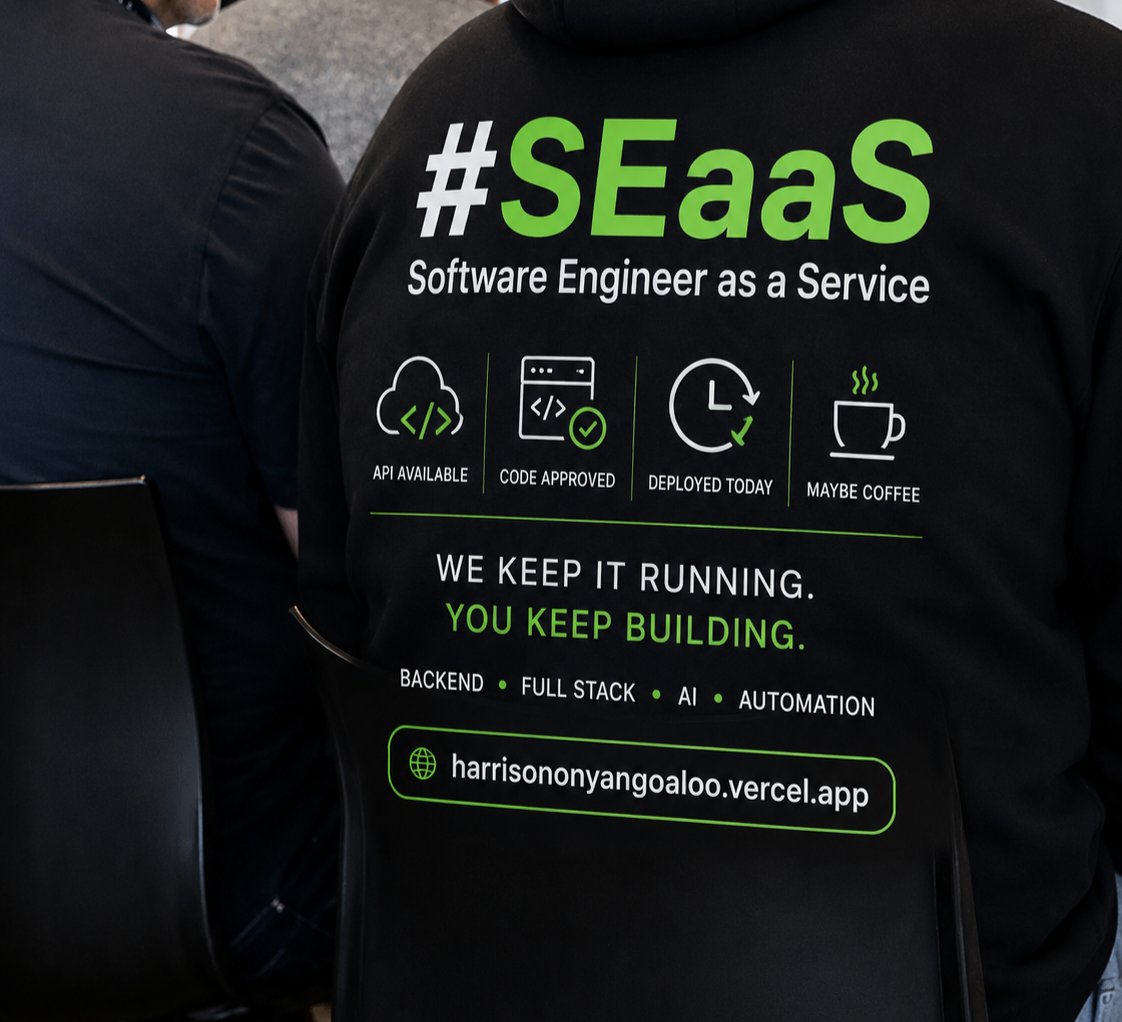 HarrisonAlooDev's tweet photo. Software Engineer as a Service. 

We keep it running.
You keep building.

Backend • Full Stack • AI • Automation 

#SoftwareEngineering #AI #Automation #BuildInPublic https://t.co/BKPiy4h3Db