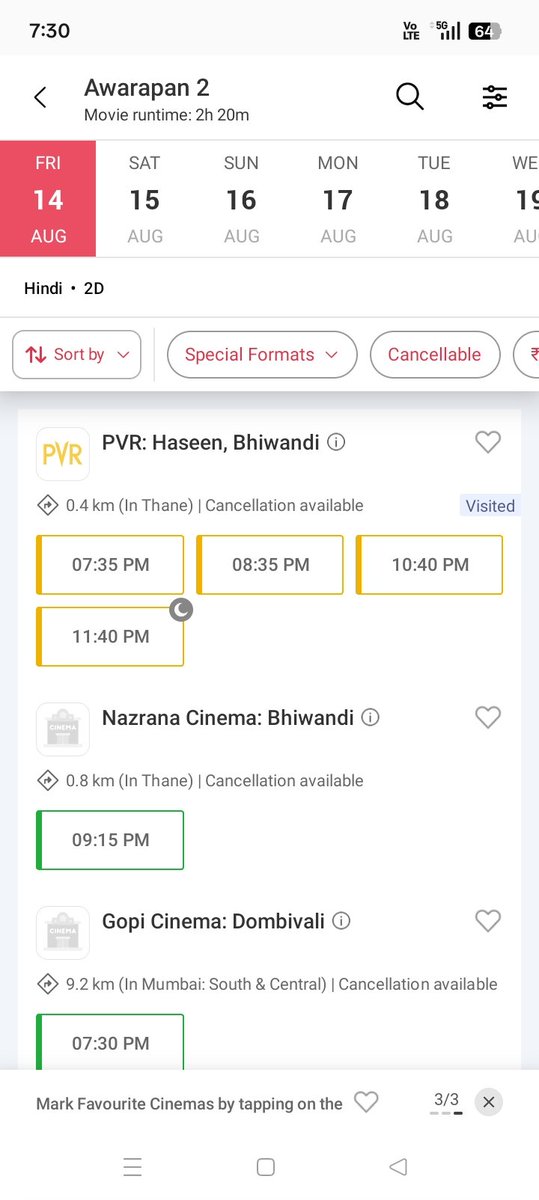 TigerAzmi201's tweet photo. Bhiwandi all show full #Awarapan2 https://t.co/cMXjqoA4q2