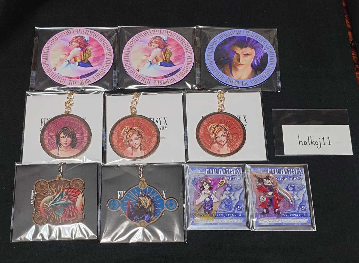 halkoj11's tweet photo. 【交換】 ff10 FFX 25周年 POPUP
譲) ユウナ アーロン リュック シーモア ヴァルファーレ アニマ
求)
前半特典：ルールー キマリ リュック
メタルキーリング：ティーダ キマリ シーモア
召喚獣アクスタ：イクシオン シヴァ
アクリルシール：ティーダ リュック
↓ https://t.co/4vIa4zUnNX