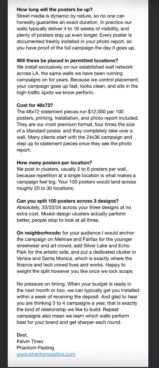 aeonbro's tweet photo. SPX6900 Los Angeles Wheatpaste Poster Campaign Crowd Funding is now LIVE !!! @SPX6900LA 

100 Posters

20-30 locations

3 different designs

Santa Monica, Venice, Melrose, Fairfax, SilverLake, Echo Park

Posters will be up for 4-16 weeks

Goal: $4,600

Please send USDC preferably.  $10-20

ETH: 0xBe40E7cF972eA5826c1Cd84a2eB635819520EE2D

SOL: 4YkqQA7CjBGYDn2b66uJvtSse4zdA73hPsMeu5aCyRMp

BASE: 0xBe40E7cF972eA5826c1Cd84a2eB635819520EE2D