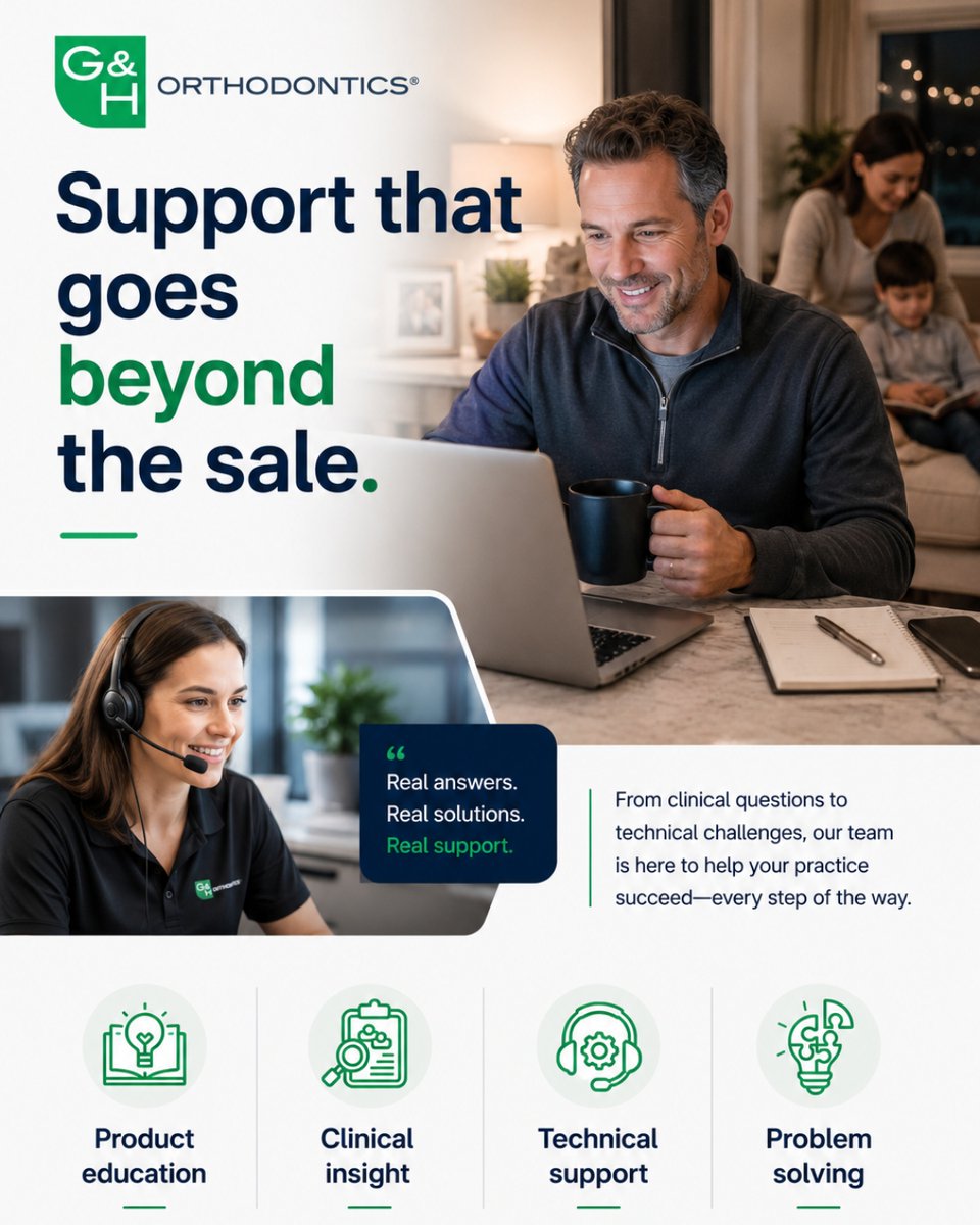 ghortho's tweet photo. Dependability is not one team's job.

Manufacturing. Quality. Service. Fulfillment. Shipping.

All of them contribute to the same customer experience.

All of them own a piece of the outcome.

#GHOrthodontics #Orthodontics https://t.co/MV8CUXBt5w