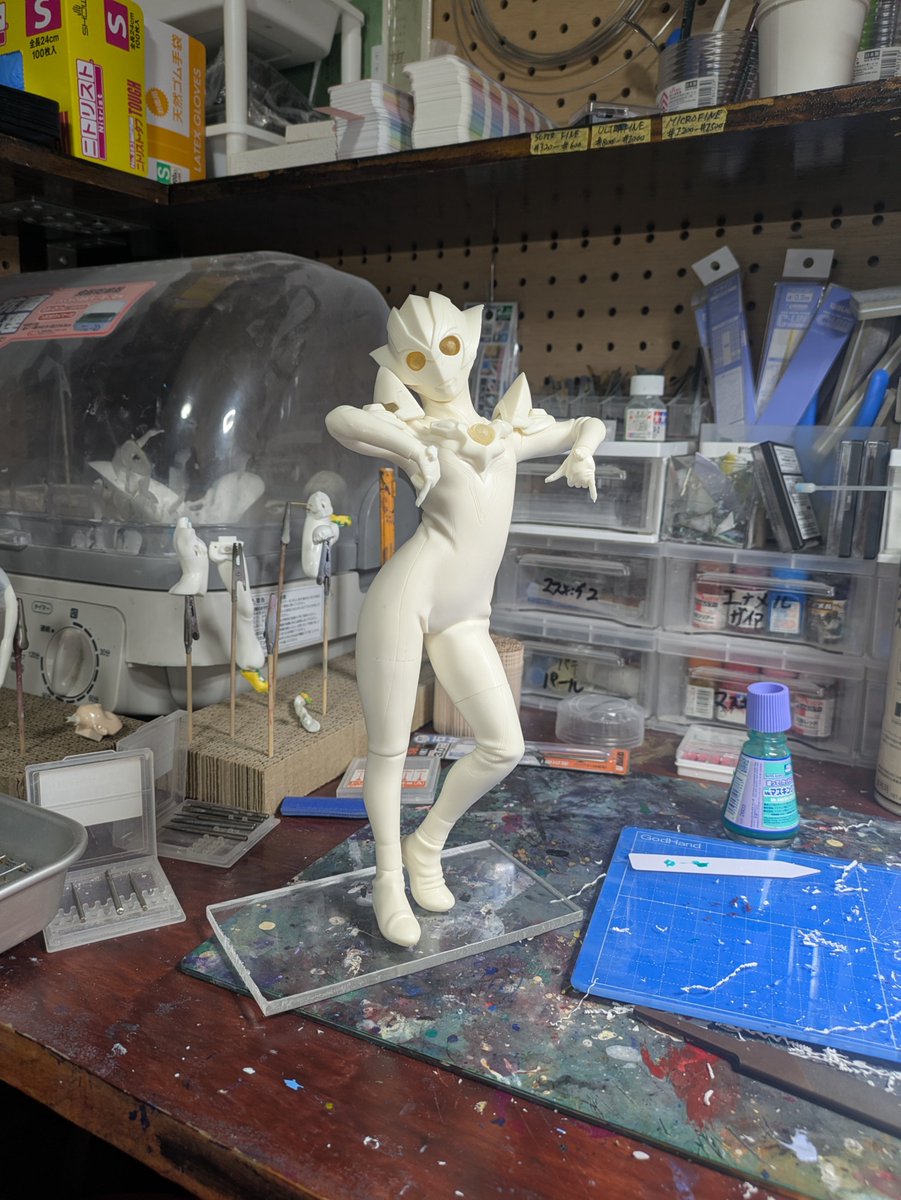 OusakaGK's tweet photo. WF2026Sで購入したウルトラウーマングリージョダークネスの軸打ち完了！
ここ数年で一番楽しい🥰🥰 https://t.co/RTyIyyNMBS