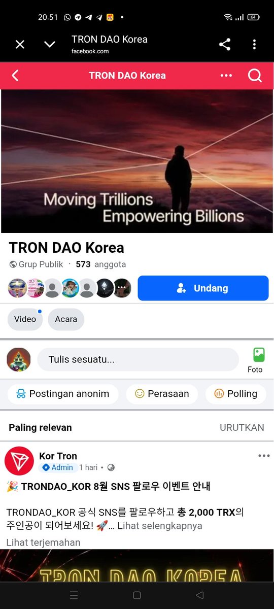 Adeliaz77's tweet photo. @TronDao_KOR 안녕하세요!
TRON DAO Korea SNS 팔로우 이벤트에 참여합니다.
팔로우, 좋아요, 리포스트 모두 완료했습니다.
좋은 결과 있기를 바랍니다! 감사합니다 🙏 https://t.co/tItdqS0Pj9