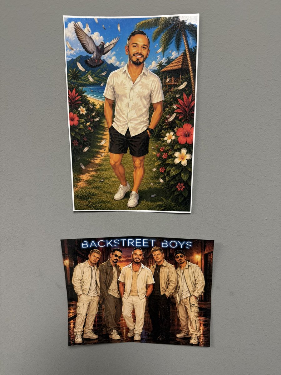 koolkpMD's tweet photo. Hawaiian theme at #UTSWFrisco clinic this week! Got an awesome crew that always makes work very enjoyable. They put a few pics of me by my workstation. They think I look like Howie from the Backstreet Boys π
π https://t.co/4W0WLLxaPN