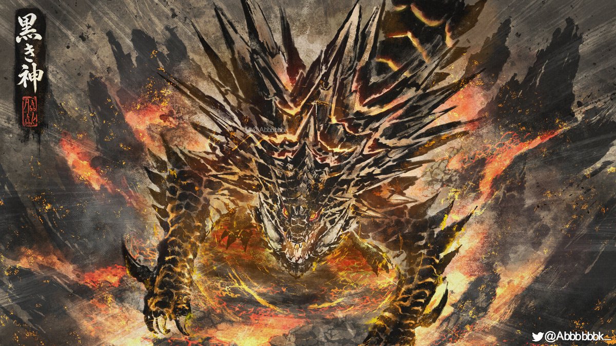 ABBBBBBK_'s tweet photo. 黒き神 - アカムトルム
The Dark God - Akantor

Thank you so much Dinokiler for CM me!
And I hope you like it as well https://t.co/gQiMwvFAYA