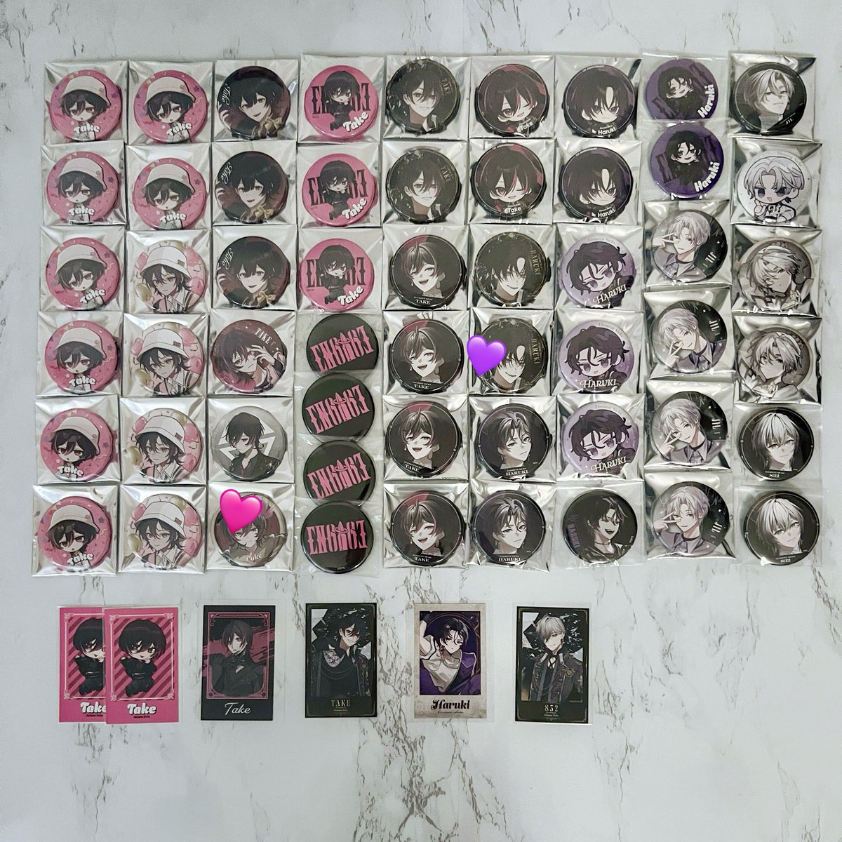 htnthj_c's tweet photo. ▷▷缶バッチ ＆ トレカ ＆ 特典 交換

《 求 》画像1枚目❤️🩵
《 譲 》画像2〜3枚目💜🩷💛🤍
- - - - - - - - - - - - - - - - - - - - - - - - -
◆郵送でのお取引希望
◆まとめて交換の方優先
◆缶バ同士•トレカ同士の異種交換🙆🏻‍♀️

お気軽にお声がけくださいませ🙏🏻 ̖́-

#EL6交換 #EL6グッズ交換 https://t.co/rwzeVDw15t