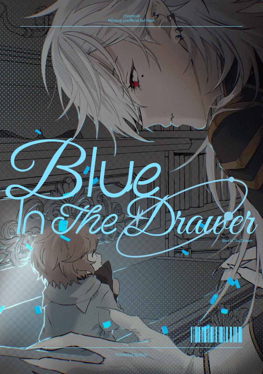 66717k's tweet photo. 8/23 GOOD COMIC CITY 32　大阪
にじを描こう！2　新刊サンプル

「Blue In The Drawer」
A5/78P/¥1,000

活動を終えて魔界に帰った🎲の前に現れるこどもの姿の🔫の話(1/4) https://t.co/X61RxDSl2c
