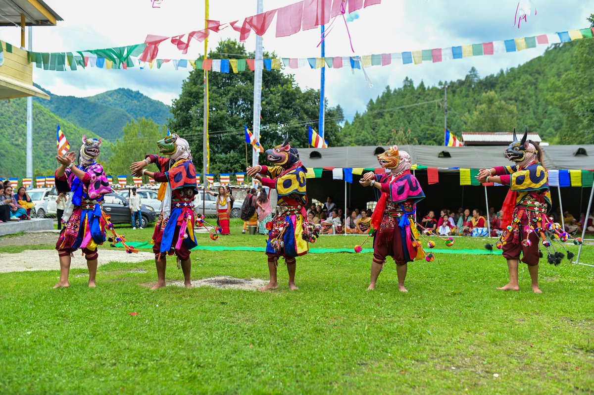 thinkbigh's tweet photo. Bardo Chham Mask Festival, Shergaon, Arunachal. #arunachal #maskfestival https://t.co/8lhrGe4YB5