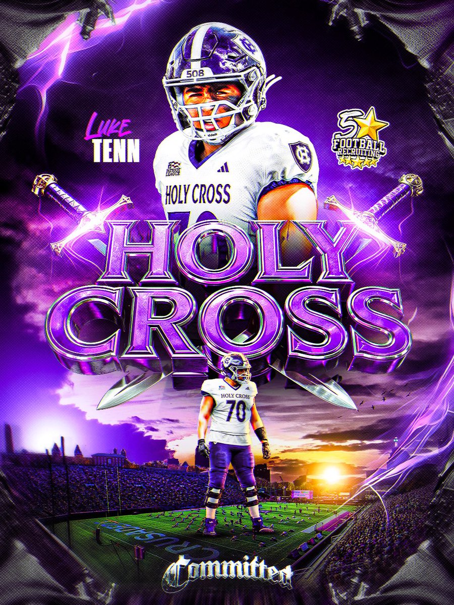 luketenn1's tweet photo. I am excited to announce my commitment to continue my academic and athletic career at Holy Cross !
Thank you to my family and all the coaches that have supported me throughout this journey. Thank you @CoachKreinsen @CoachDanCurran @CoachSchell_ and @HCrossFB  for this amazing opportunity. #GoCrossGo @coach_spinnato @brendancahill_ @Coach_JMcCarthy @CRHFootball @PRZNewEngland