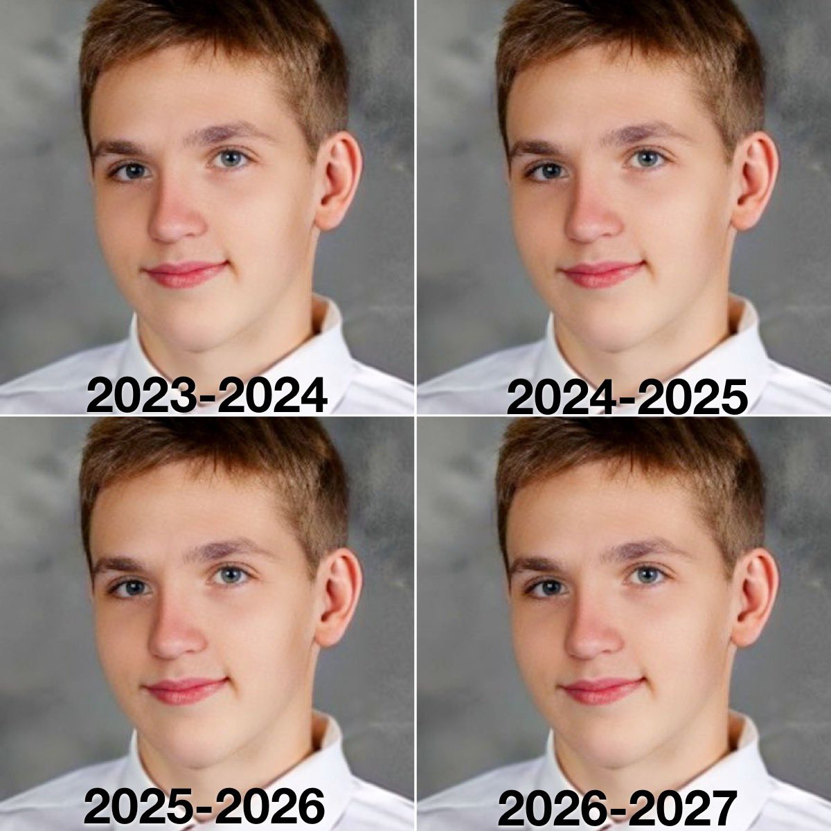 HabsOnReddit's tweet photo. Lane Hutson through the years https://t.co/OQob2LMnTC