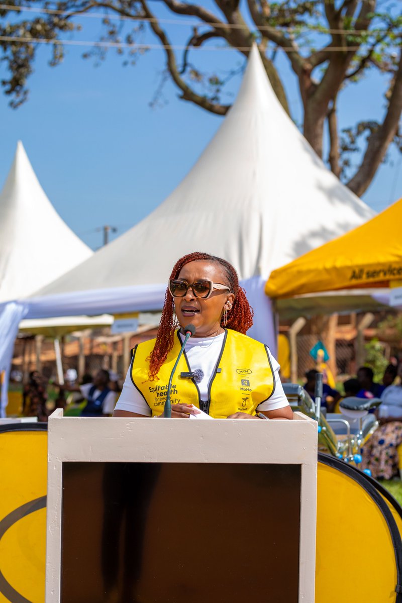mtnug's tweet photo. “We get involved because we care, because we are thankful and we also believe we are a development partner to this great country.” 
Sylvia Mulinge - MTN Uganda CEO

Speaking during the #21DaysOfYelloCare activities at Kiyunga Health Centre, CEO MTN Ug @sylmulinge reaffirmed MTN's commitment to creating shared value for the communities it serves. 

She highlighted how connecting people to information, services, and opportunities continues to drive transformation across Uganda, while emphasizing that the trust customers place in MTN enables the company to give back through initiatives that create lasting impact. 

#DoingForTomorrowToday #YelloCare2026
@mtnmomoug @mtnfoundationug @MTNGroup