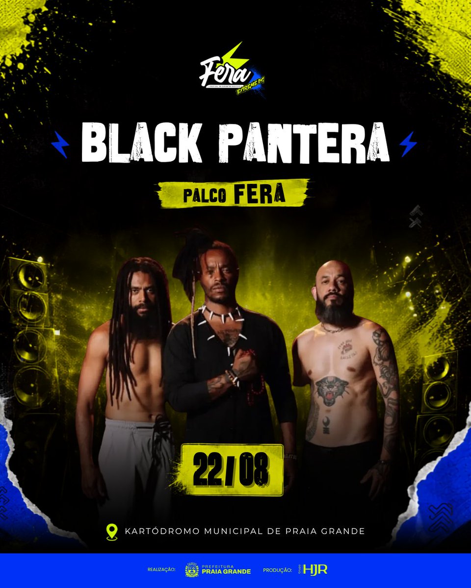 prefpraiagrande's tweet photo. O line-up do FERA Extreme continua crescendo e essa próxima sequência vem com peso, atitude e muita música conhecida do público. 🔥🎸

Três nomes, estilos diferentes e mais motivos para viver os três dias de FERA Extreme de perto.

Salva as datas e vem curtir os shows! https://t.co/Ff2OVvLzQo