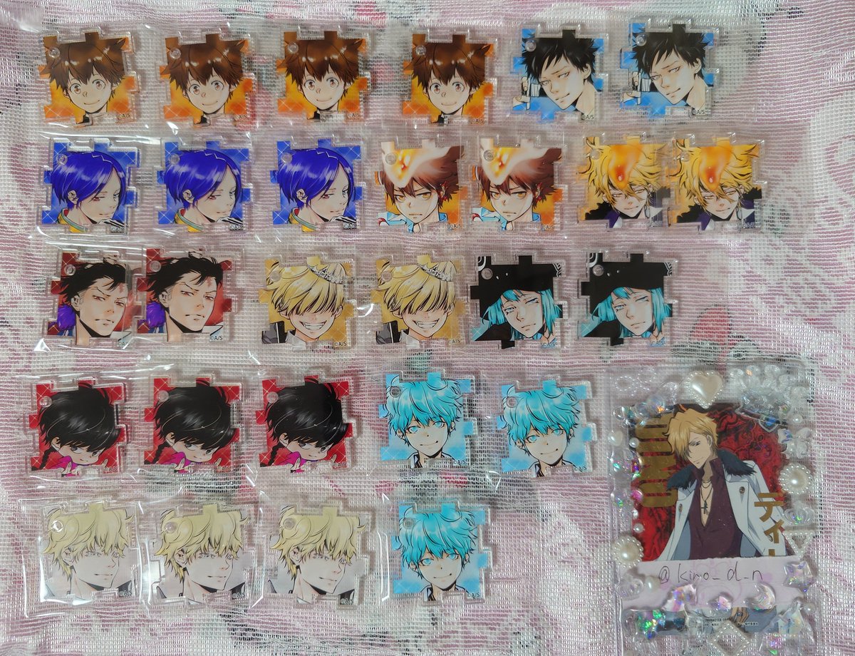 kino_d_n's tweet photo. 【交換･譲渡】
天野明展 アクリルパズル

譲)画像参照

求)同種ディーノもしくは定価+送料
(ディーノの同数未満までレイン)

画像1は交換のみ譲渡不可
基本ディーノとの交換
風 ラヴ マイロはレインとの交換可◎

画像2.3は譲渡◎
交換の場合ディーノ1点に対して2~4点提供可能
→ https://t.co/2jeBFgxpAH