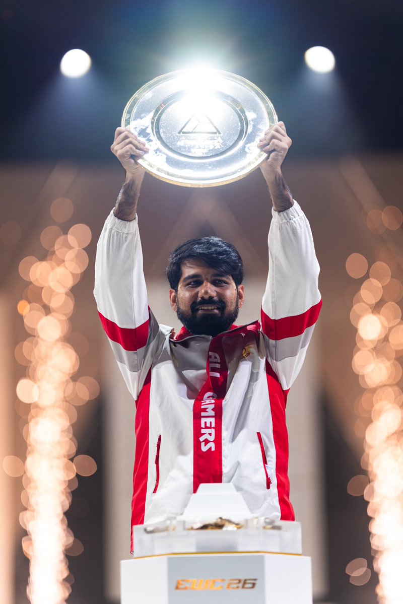 ZubairAbdu31256's tweet photo. Alhamdulillah! By the grace of Allah,we won EWC 2026! I am extremely happy that Pakistan won EWC.I cannot express how happy and proud I am to have achieved something for Pakistan.I am truly grateful that I was able to do something for my country.Thanks to my team @AGGlobalEsports https://t.co/h2tnZFzmSS