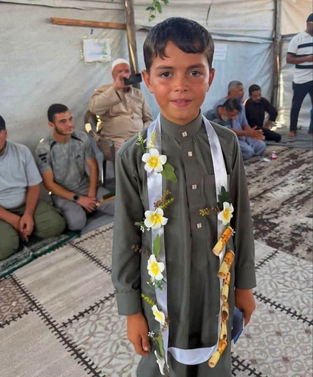 doamuslims's tweet photo. Despite ongoing Israeli genocide, Palestinian child Baraa Abu Omar from Gaza has successfully memorised the entire Holy Quran. https://t.co/uJ2Rk713EF
